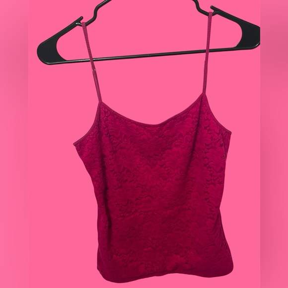 Aeropostale Tops - Aeropostale Fuchsia Lace Camisole